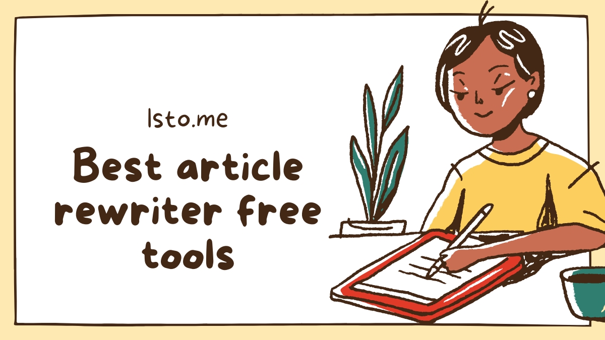 Best article rewriter free tools